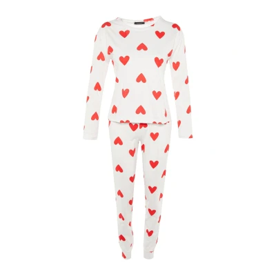 Afbeelding van Trendyol Pyjamaset voor dames, Wit, XS