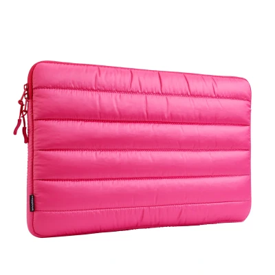 Afbeelding van Puffer Laptop Hoes Laptopsleeve 15 Inch / 15.6 16 Polyester Hot Pink Roze imoshion