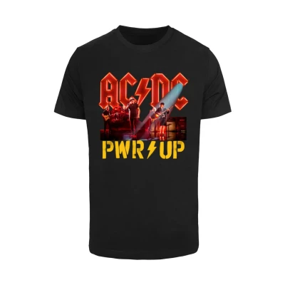 Afbeelding van Merchcode ACDC Pwrup Stage Lights Tshirt print, Heren, Maat: Medium, Black
