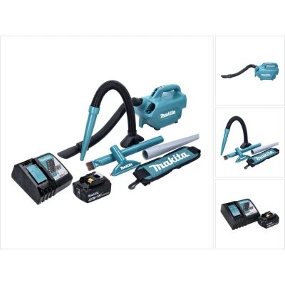 Afbeelding van Makita DCL 184 RT1 accu stofzuiger 18 V 54 mbar 0,5 l + 1x oplaadbare 5,0 Ah lader
