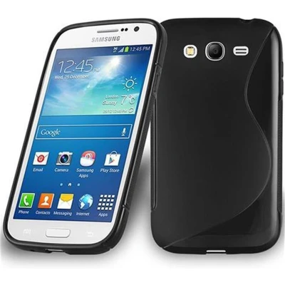 Afbeelding van Cadorabo Hoesje geschikt voor Samsung Galaxy GRAND 3 in ZWARTE OXIDE Beschermhoes gemaakt van flexibel TPU silicone Case Cover