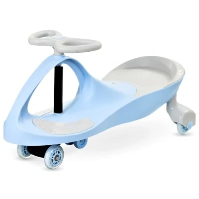 Afbeelding van TWISTCAR Kindervoertuig, Kinderdraaiauto, Schommelauto voor Peuters, Speelgoedauto, Rijden door Stuurbeweging, Babyscooter, Kinderen vanaf 1 Jaar, Schuifvoertuig, Belastbaar tot 120 kg, Blauw met LED Wielen