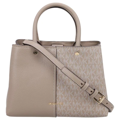 Afbeelding van Michael Kors Satchels Flora Md Satchel in taupe