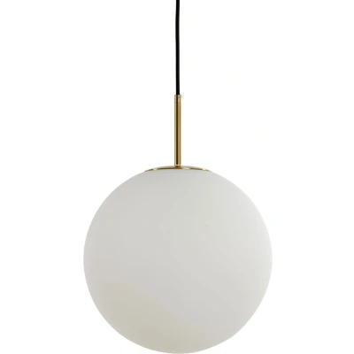 Afbeelding van Light &amp; Living Medina hanglamp Ø40 cm wit mat glas/antiek brons Glas