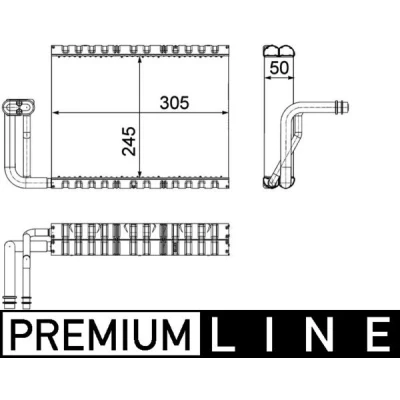 Afbeelding van Mahle Original Airco verdamper AE 88 000P