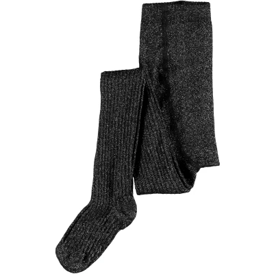 Afbeelding van NAME IT KIDS maillot NKFPANTYHOSE met glitters zwart