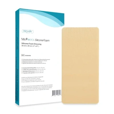Afbeelding van MedVance TM Silicone Adhesive Foam Absorbent Dressing, 10 cm x 20 cm, Box of 5 dressings