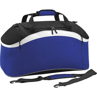 Afbeelding van BagBase Teamkleding Sport Holdall / Duffeltas (54 liter) (Helder koninklijk/ zwart/wit)