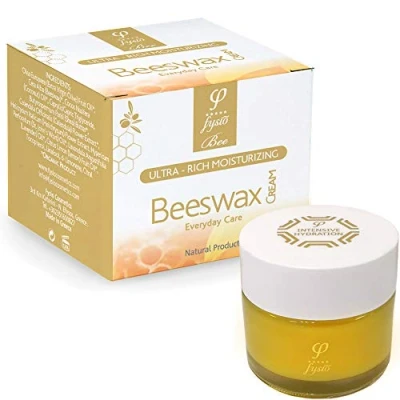 Afbeelding van Fysio Beeswax Biologische vochtinbrengende crème voor handen, voeten, lichaam en ellebogen, tegen droge huid, rosacea, psoriasis, neurodermitis, eczeem, 50 ml