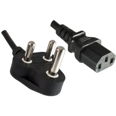 Afbeelding van Microconnect PE010418INDIA electriciteitssnoer Zwart 1,8 m Netstekker type D C13 stekker
