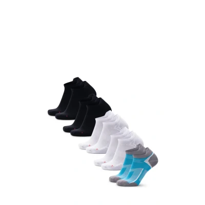 Afbeelding van DANISH ENDURANCE Laag Uitgesneden Hardloopsokken voor Dames &amp; Heren, Dunne Sportsokken, Sneakersokken, 3 of 5 paar, Veelkleurig (2x Zwart, 2x Wit, 1x Blauw), EU 43 47