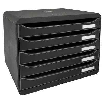 Afbeelding van Exacompta Ladenblok Big box Plus, Horizontaal, Zwart