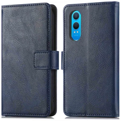 Afbeelding van OnePlus Nord CE 4 Lite 5G Hoesje Kunstleder imoshion Bookcase Donkerblauw Telefoonhoesje