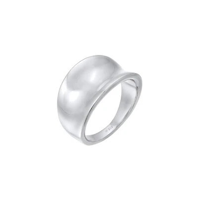 Afbeelding van Elli Basic Design Ring, Dames, Maat: 56, Silber