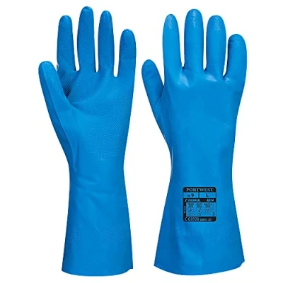 Afbeelding van Portwest A814 Nitrile Goedgekeurde Handschoen, Normaal, Grootte L, Blauw
