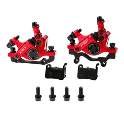 Afbeelding van Mgoodoo MTB hydraulische schijfremset, set voor en achter Line Pulling schijfrem, rood