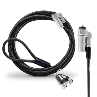 Afbeelding van Cable Technologies Kensington Nanosaver Veiligheidskabel, diefstalbeveiliging, 180 cm, voor notebook, veiligheidssleuf, sleutelsluiting, 2 sleutels, Nano Saver beschermslot,