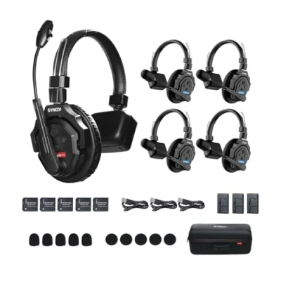 Afbeelding van SYNCO XTalk 2,4 GHz Draadloze Headset Intercom Systeem Willekeurig Master Apparaat Ontwerp voor Movie Shoot Live Show Podium Performance (XTalk X5 (5 STKS))