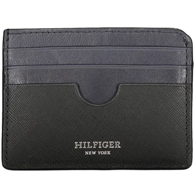 Afbeelding van Tommy Hilfiger Zwart Leren Portemonnee