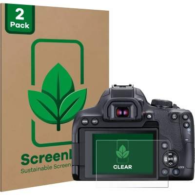 Afbeelding van ScreenLeaf Screenprotector voor Canon EOS 850D Duurzame schermbescherming Folie Beschermfolie transparant (2 Stuks)