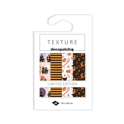 Afbeelding van Decopatch Hobbypapier Halloween 4 vellen 30 x 40 cm