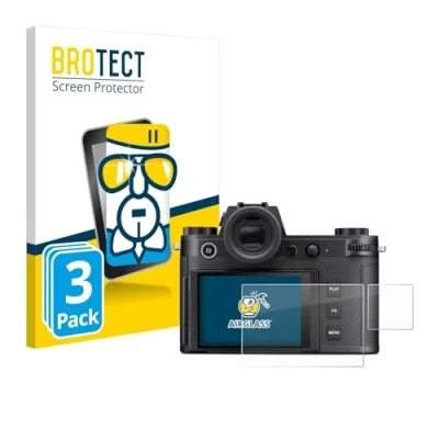 Afbeelding van BROTECT Screenprotector voor Leica SL3 S (Display + Schouderdisplay) Folie Beschermfolie Beschermglas transparant (3 Stuks)