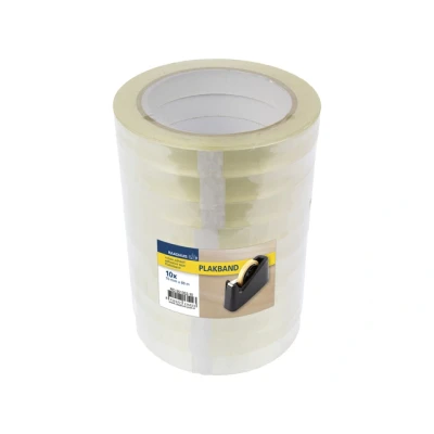 Afbeelding van Plakband Raadhuis 15mm x 66m PP transparant krimp a 10 rol per 5