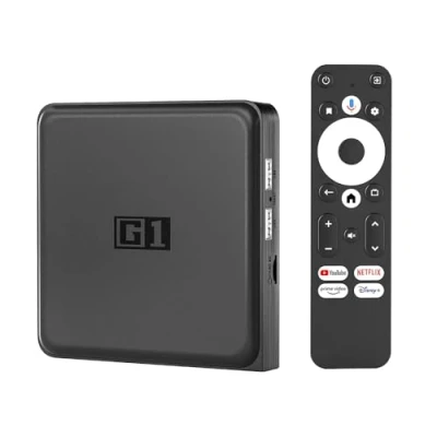Afbeelding van Android TV Box G1 4K HDR Dolby Vision Smart Streaming Player 4GB RAM WiFi 6 LAN Chromecast Netflix Prime Video Disney+
