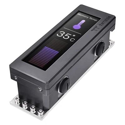 Afbeelding van Thermaltake Pacific A2 Ultra Memory Water Block Geheugenkoeler 3,9&quot; LCD display PC waterkoeling, zwart