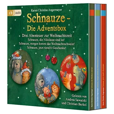 Afbeelding van Schnauze die Adventsbox: Drei Abenteuer zur Weihnachtszeit: Schnauze, Nikoläuse sind los! morgen kommt das Weihnachtsschwein! jetzt rieselt&#039;s Geschenke!