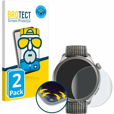 Afbeelding van BROTECT Screenprotector voor Huami Amazfit Balance Folie Beschermfolie matte volledig dekking (2 Stuks)