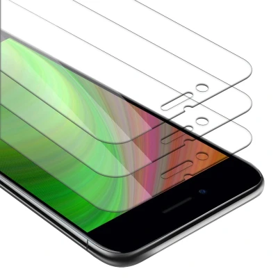 Afbeelding van Cadorabo 3x Pantser Film geschikt voor Apple iPhone 6 / 6S in TRANSPARANT Screenprotector Getemperd (Tempered) Display beschermend glas 9H hardheid met 3D Touch Installatiegids