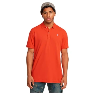 Afbeelding van G STAR Dunda Poloshirt, Heren, Maat: Large, Lt antic red