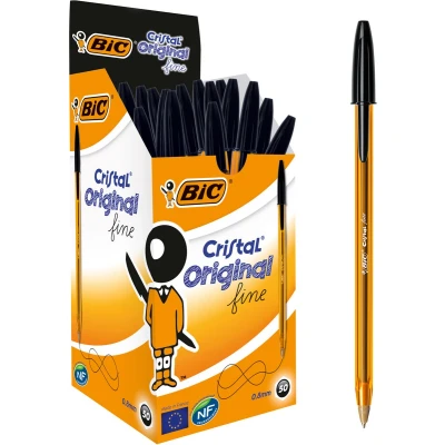 Afbeelding van 50x Bic balpen Cristal Fine zwart