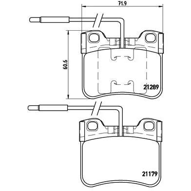 Afbeelding van Brembo Remblokset P 61 034
