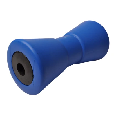 Afbeelding van Aanhangwagendirect 200x95 mm kielrol blauw 21 naafdiameter