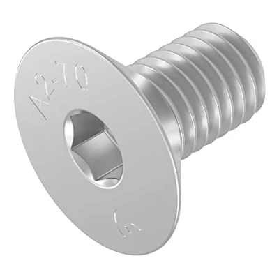 Afbeelding van SECCARO verzonken schroef M6 x 12 mm, roestvast staal V2A VA A2, DIN 7991 / ISO 10642, binnenzeskant, 20 stuks
