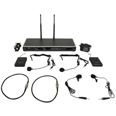 Afbeelding van Chord Draadloos Dual Beltpack Microfoonsysteem UHF