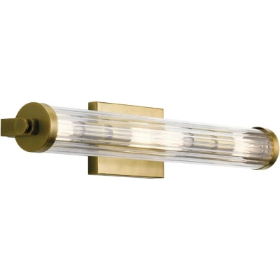 Afbeelding van Kichler LED Wandlamp Azores 4X E14 Max 40W IP44 Natural Brass