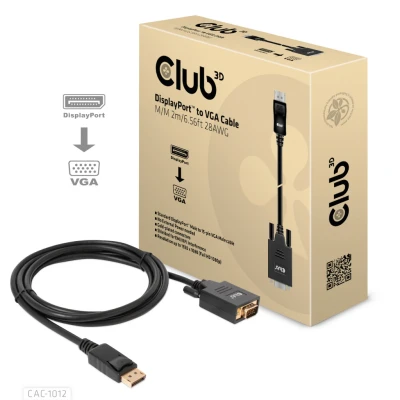Afbeelding van CLUB3D DisplayPort to VGA Cable M/M