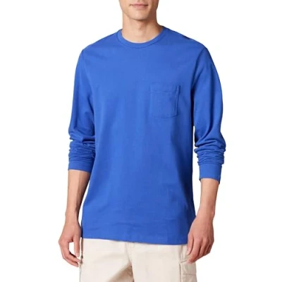 Afbeelding van Amazon Essentials Regular fit T shirt met lange mouwen Helder Blauw, XXL