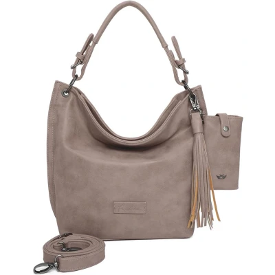 Afbeelding van Fritzi aus Preußen Shopper Schoudertas Vintage Fritzi01 Hobo Taupy Beige