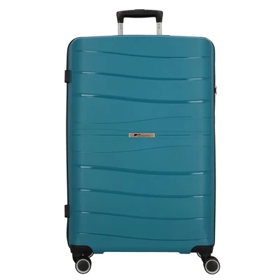 Afbeelding van cocoono Leon 4 wielen Trolley 76 cm Harde bagage TSA slot petrol