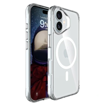 Afbeelding van Apple iPhone 16 MagSafe Hoesje Kunststof imoshion Hardcase/Backcover Transparant Telefoonhoesje Shockproof/Valbescherming