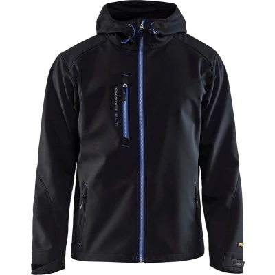 Afbeelding van Blaklader Softshell Jack 4949 2517 Zwart/Korenblauw