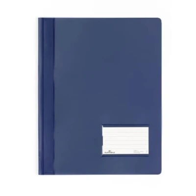 Afbeelding van Durable 268007 Snelhechtmap semitransparant, donkerblauw, verpakking van 25 stuks.