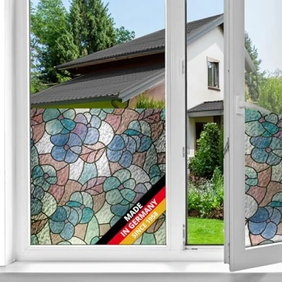Afbeelding van d c fix raamfolie anti inkijk Statische Lissabon lente statisch 45 cm x 1,5 m privacy window film raam glas folie