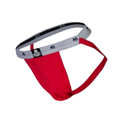 Afbeelding van MM Sports The Original Swimmer/Jogger Jockstrap 1 inch Red MAAT M Heren Ondergoed voor Man Mannen Jock