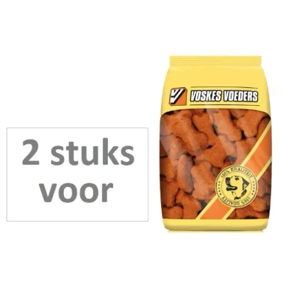 Afbeelding van 2 stuks! hondenvoer gerookte kluifjes Voskes
