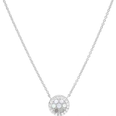 Afbeelding van Fossil JFS00520040 Ketting Glitz zilver parelmoer zilverkleurig wit